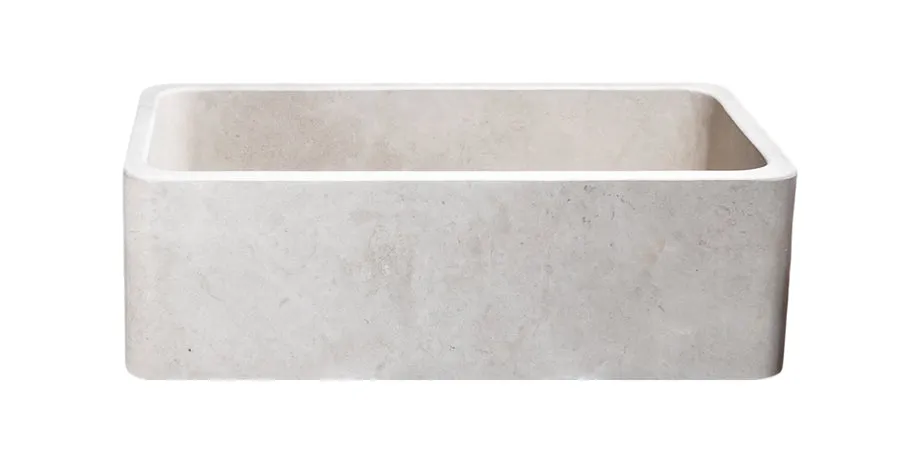 33″ Cantera Beige Marble Farmhouse Sink