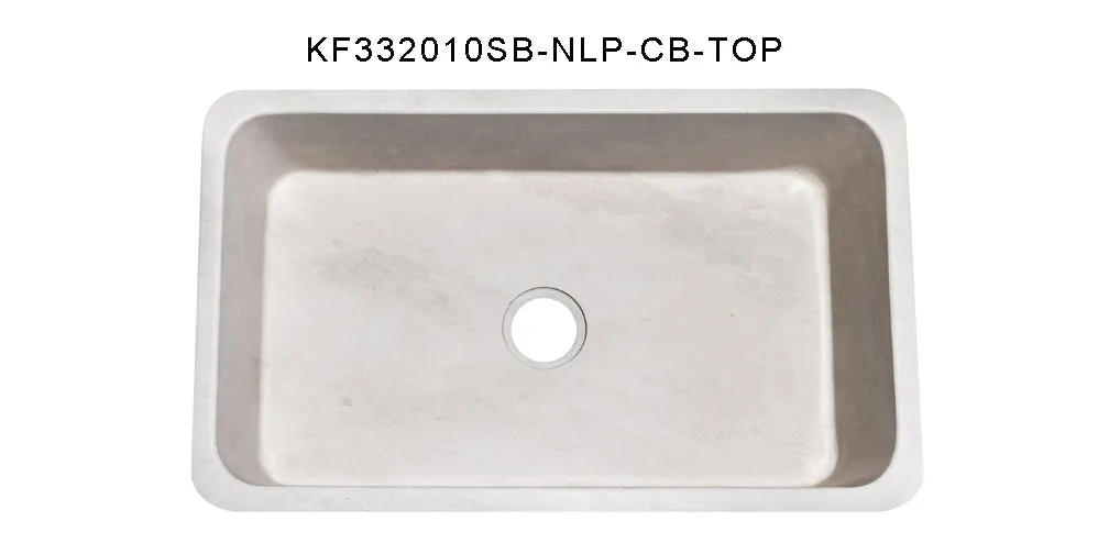 33″ Cantera Beige Marble Farmhouse Sink