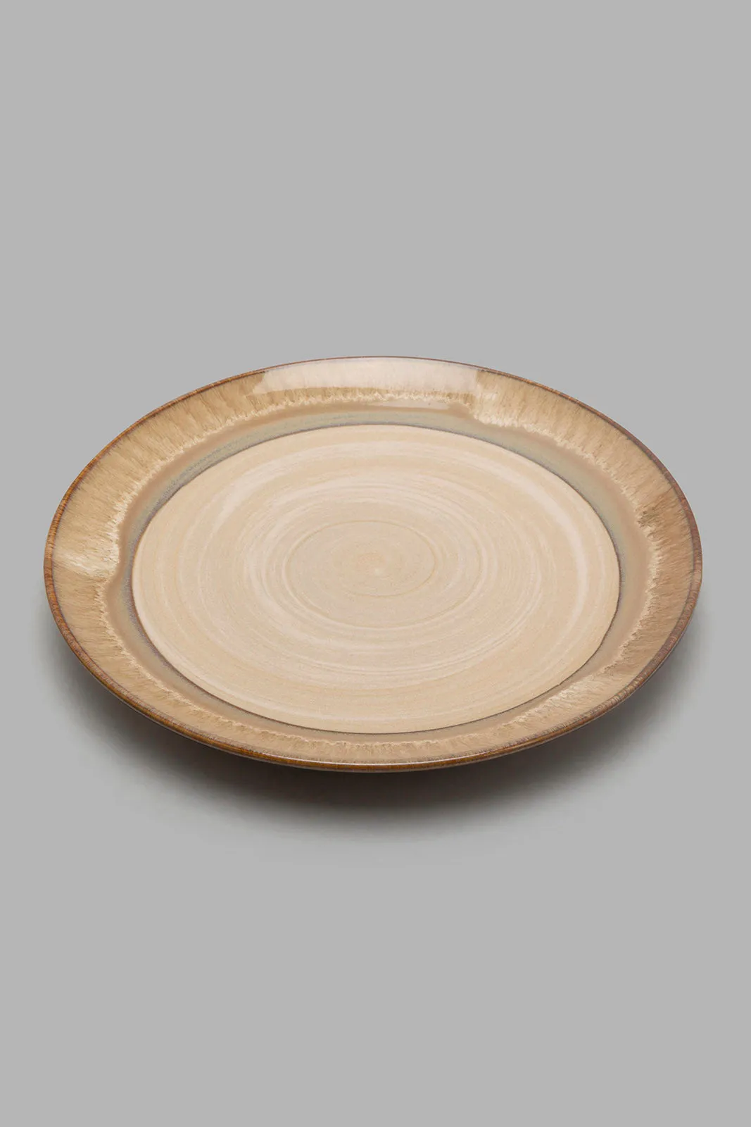 Beige Decal Side Plate