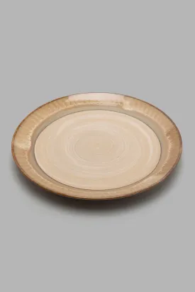 Beige Decal Side Plate
