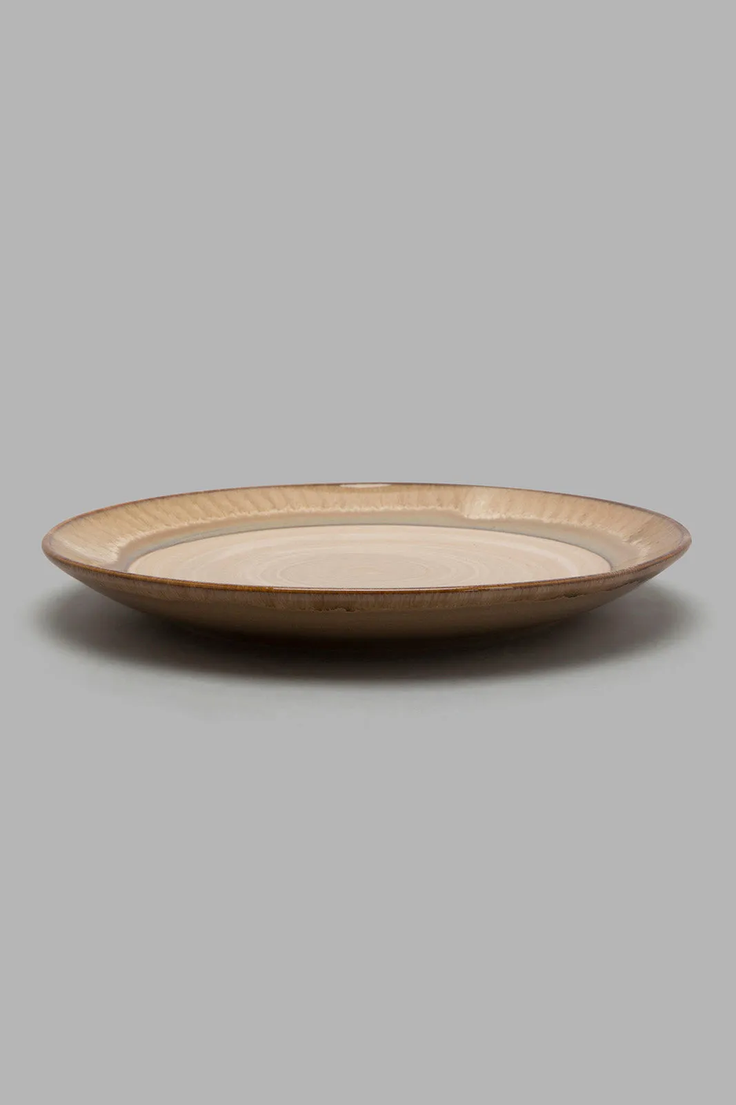 Beige Decal Side Plate