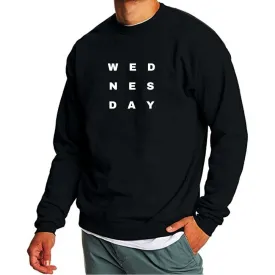 Black Crewneck Sweatshirts for Women Regular Use - Wednesday