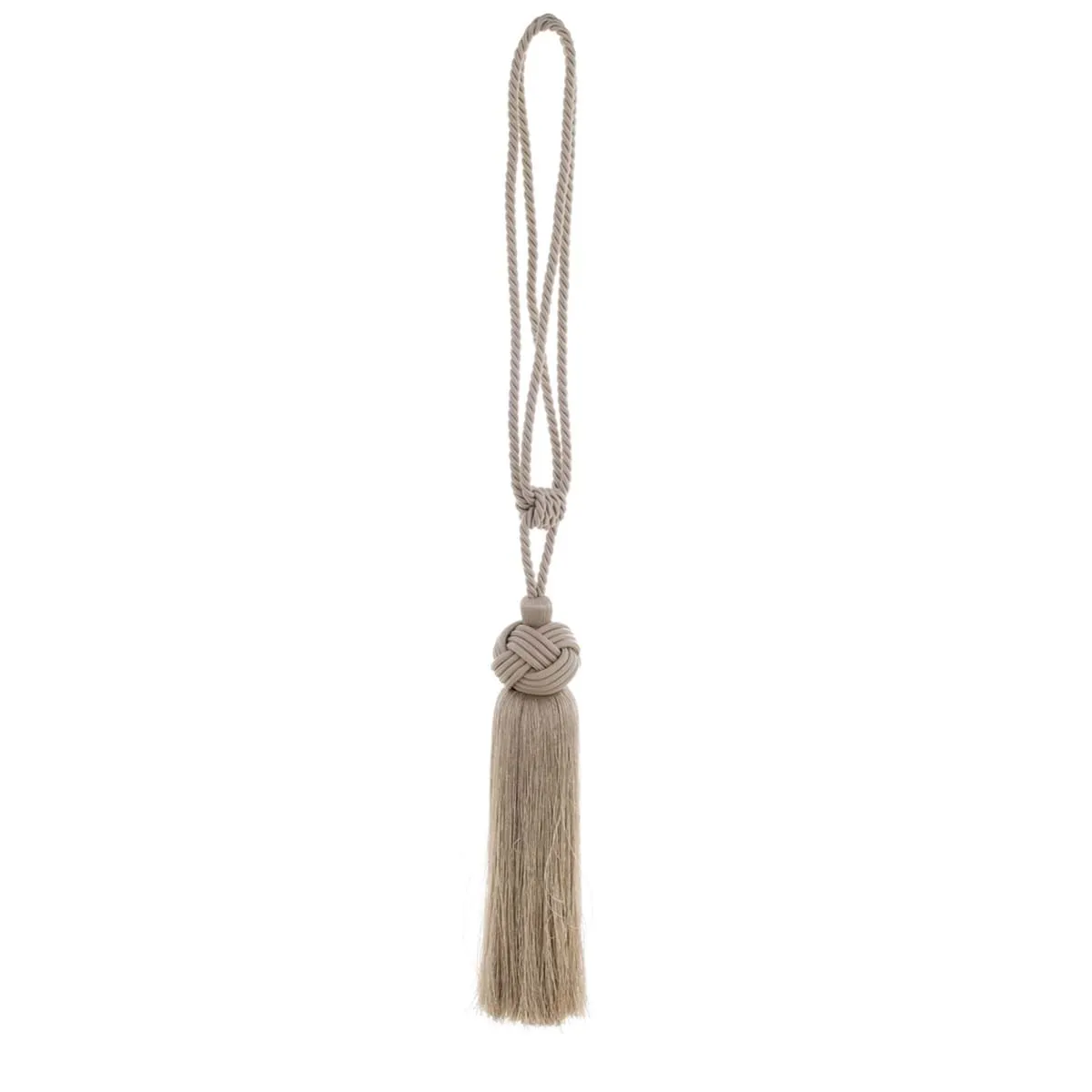 Blanc Mariclò Nappa embrasse fermatenda beige, shabby chic H32 cm