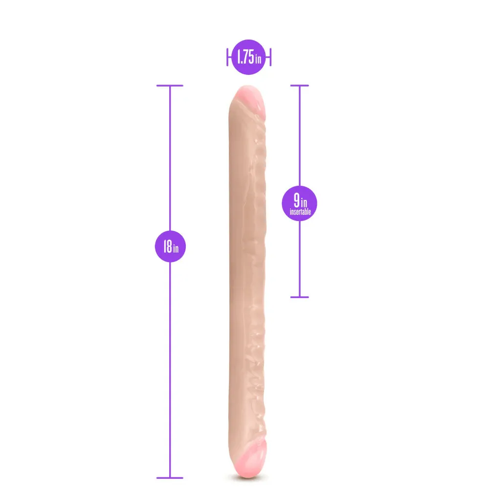 Blush B Yours Beige 18" Double Dildo