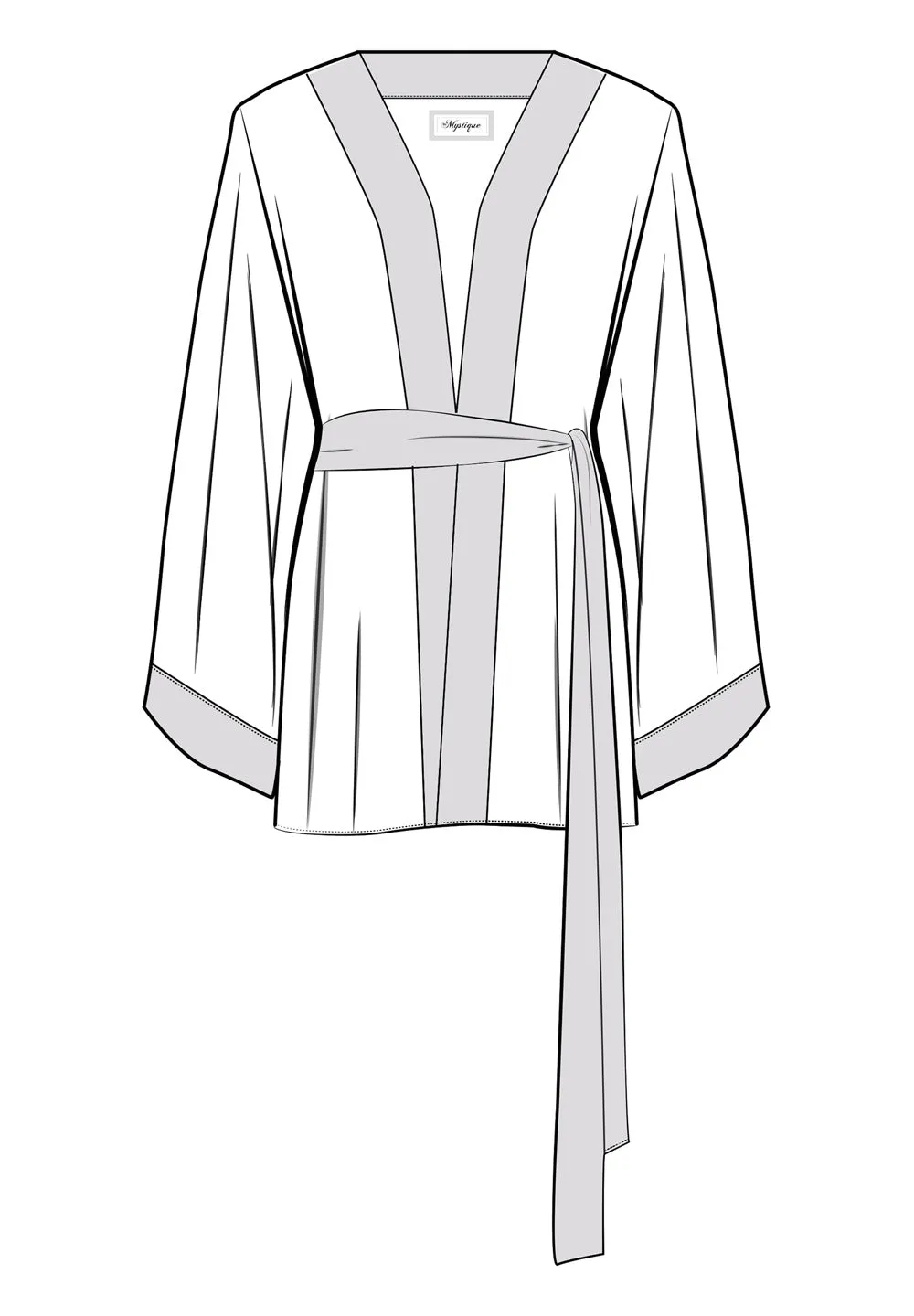 Boho - Pink Navajo Kimono (Beige)