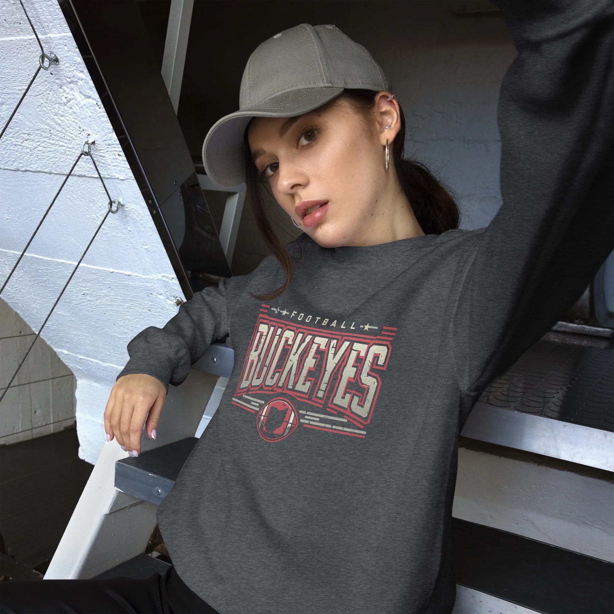 Buckeyes Football Vintage Retro Unisex Sweatshirt