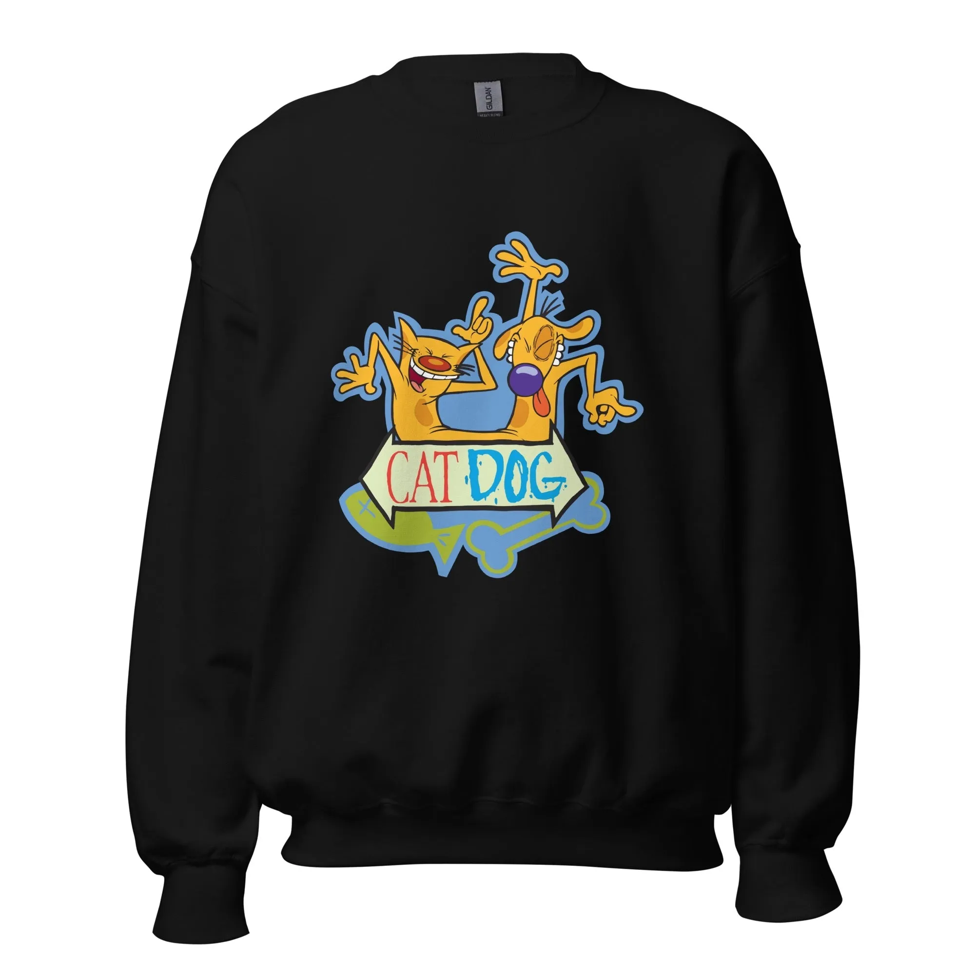 CatDog Dance Adult Crewneck Sweatshirt