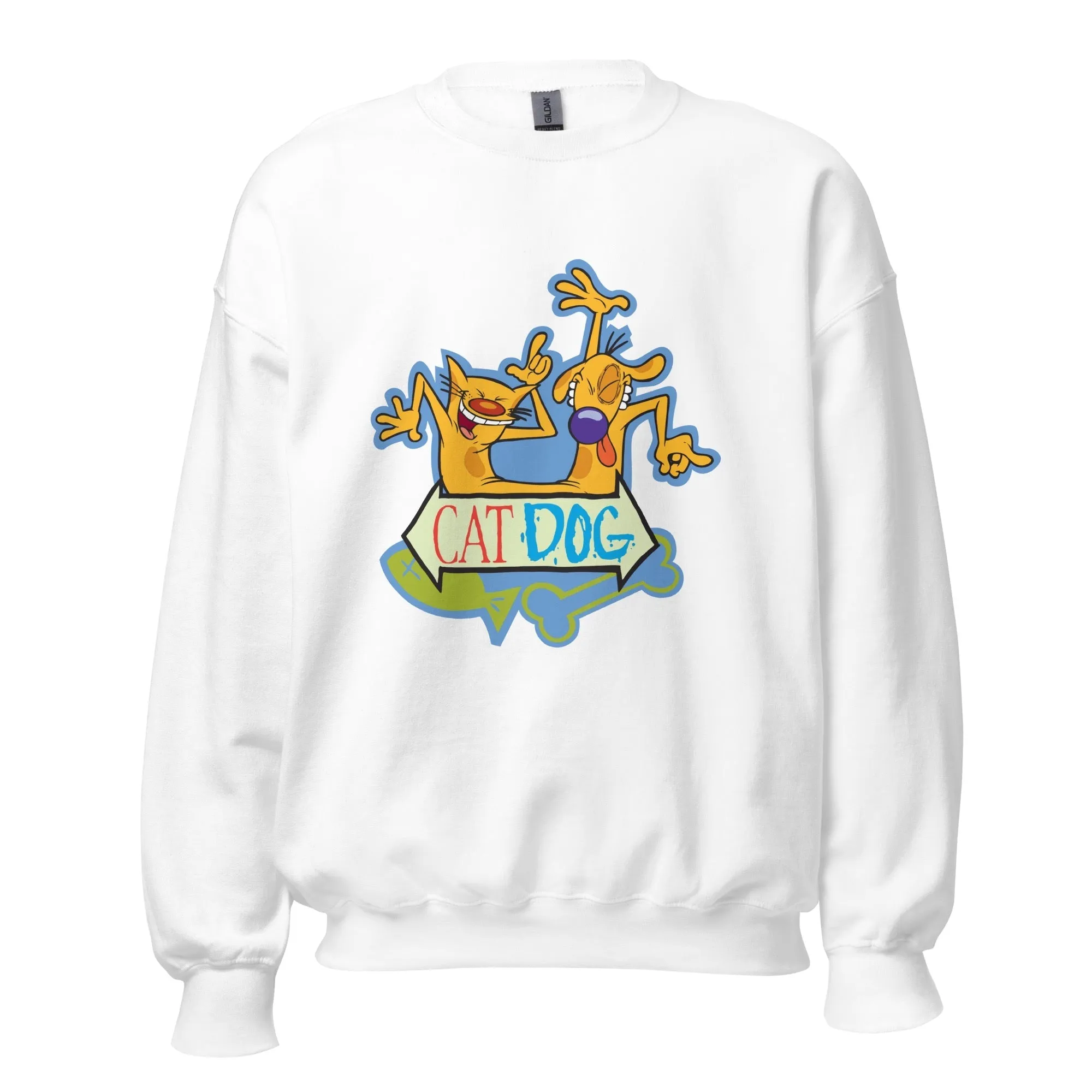 CatDog Dance Adult Crewneck Sweatshirt