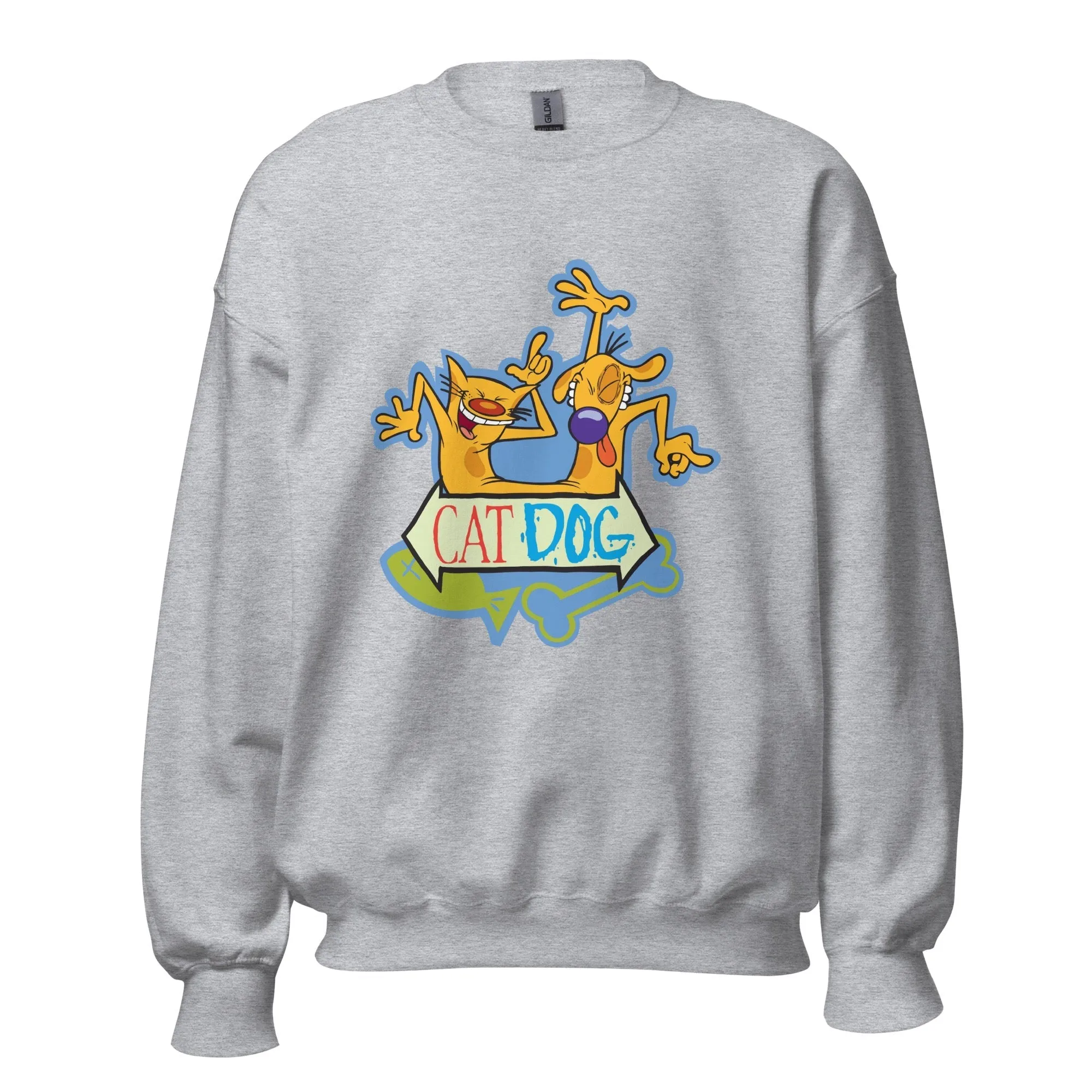 CatDog Dance Adult Crewneck Sweatshirt