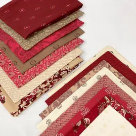 Coordinated Stash Builder Bundle - Starlet - various print fabrics 11 7/8 yards total