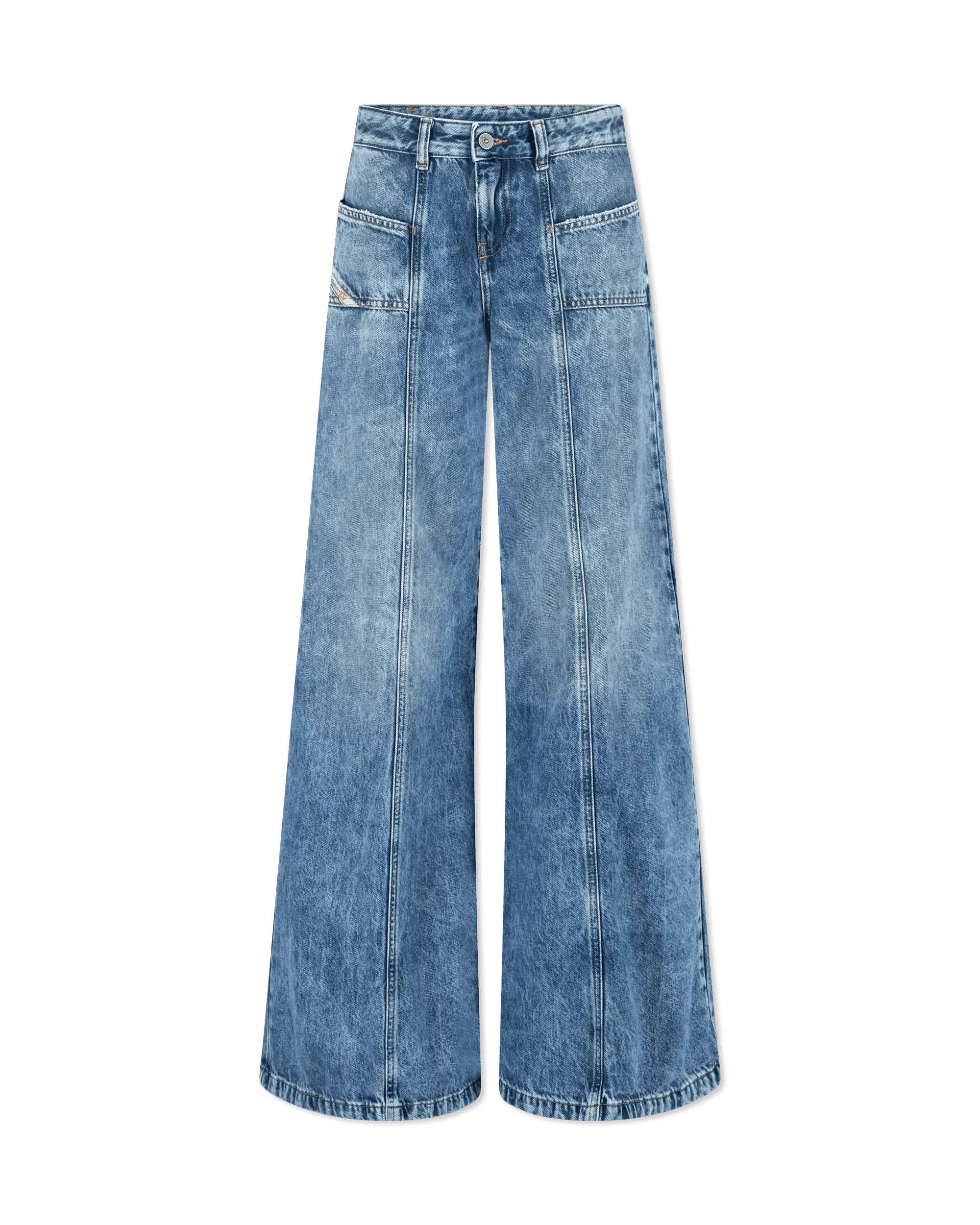 D-Akii Flared Low Rise Jeans