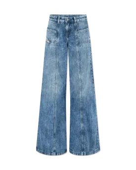 D-Akii Flared Low Rise Jeans
