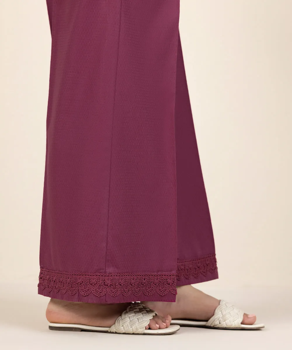 Dobby Flared Pants