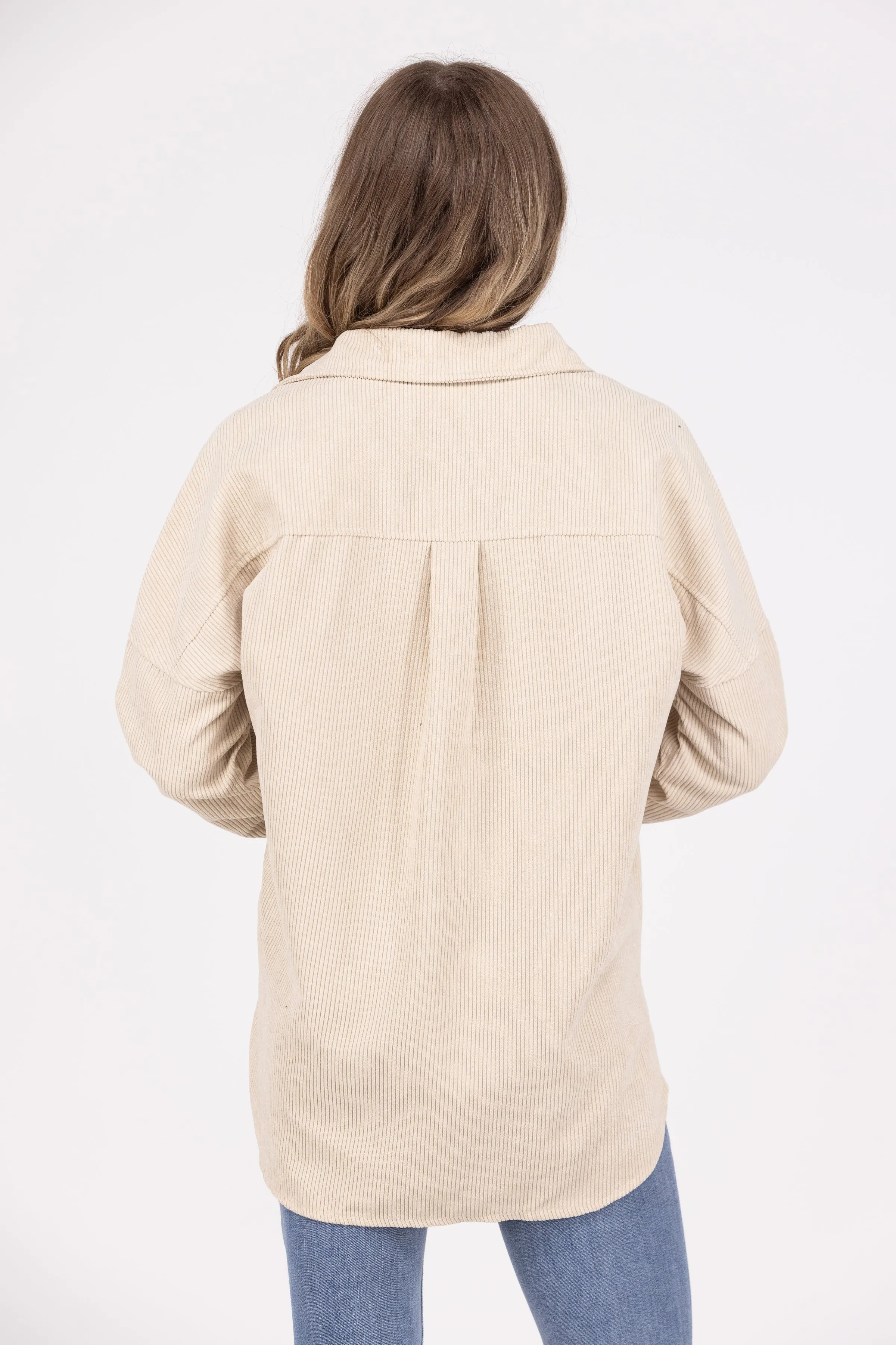 Global Icon Corduroy Shacket * Final Sale*