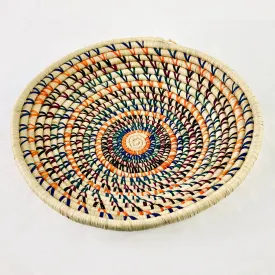 Grass-Woven Basket, Multicolor