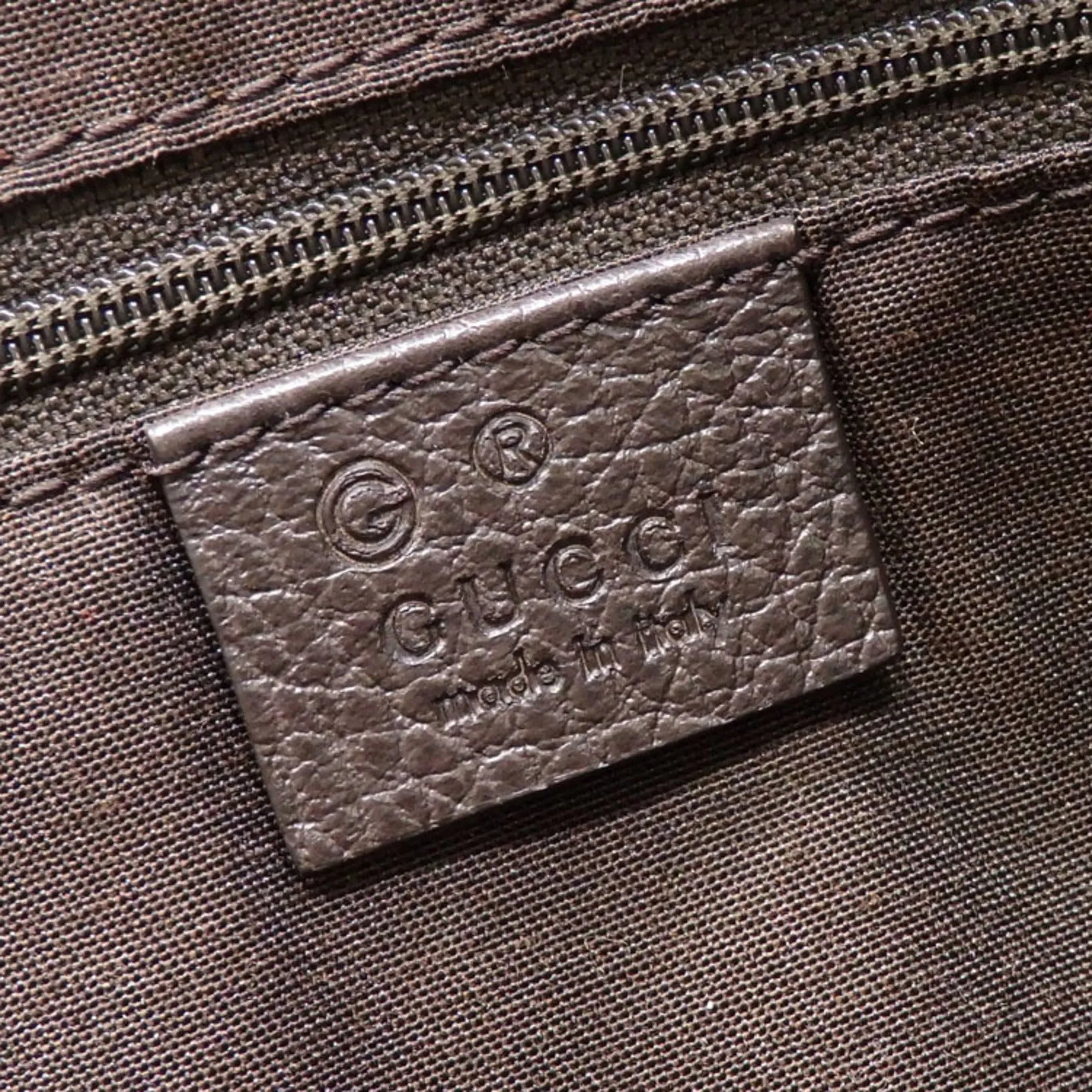 GUCCI Handbag GG Crystal Beige Brown Coated Canvas Leather 339551 493075 Women Men