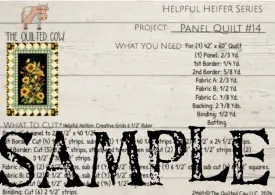 Helpful Heifer Panel Quilt #14