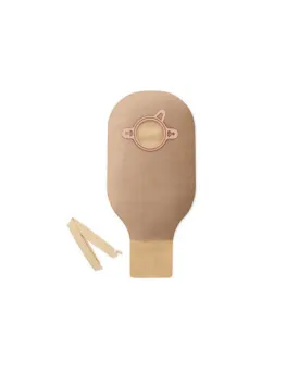 Hollister New Image 2-Piece Drainable Pouch with Clamp Closure Ultra Clear - 10 per Box, YELLOW - 102MM, 30CM (12") - NO FILTER