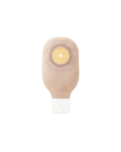 Hollister Premier 1-Piece Drainable Pouch with Clamp Closure Flextend Flat Skin Barrier - 10 per box, 25MM (1"), 23CM (9") - BEIGE