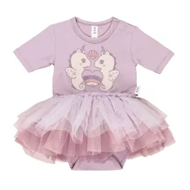 Huxbaby Layered Ballet Onesie Seacorns - Lilac