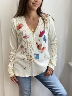 Johnny Was Aria V-Neck Thermal J19823-7