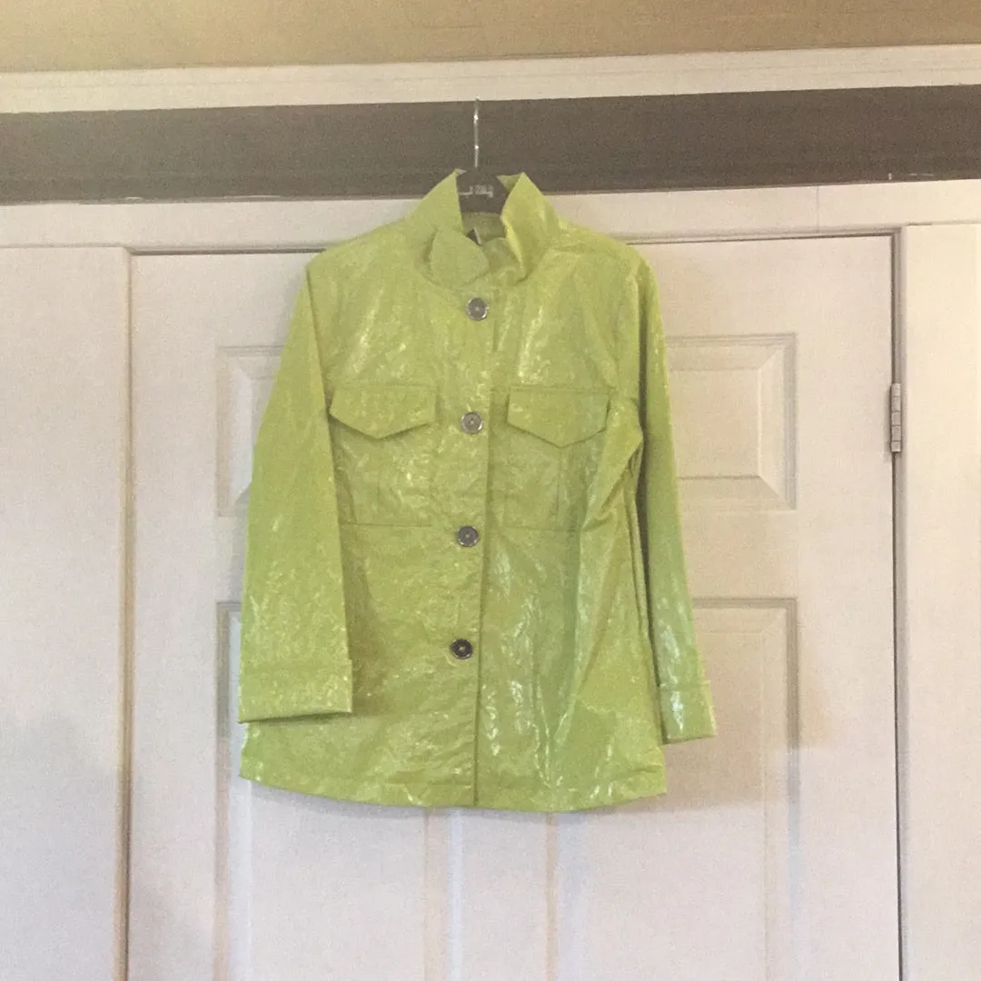 Joseph Ribkoff Womans Rain Coat Key Lime 241925