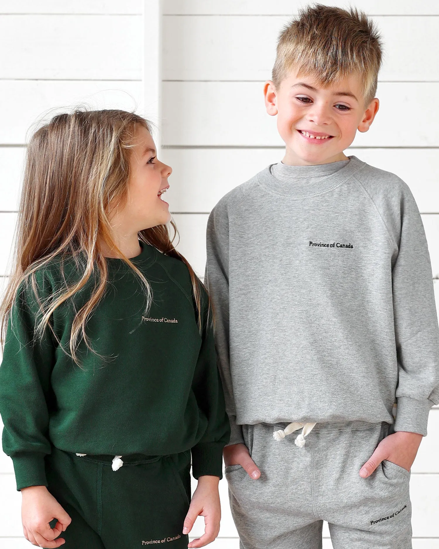 Kids French Terry Sweatshirt Heather Grey - Unisex