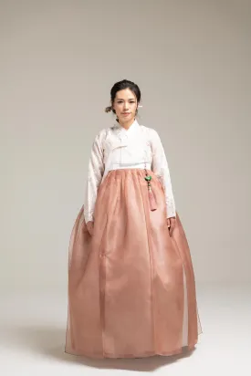 Layered Silk Skirt & Hand Embroidered Jeogori