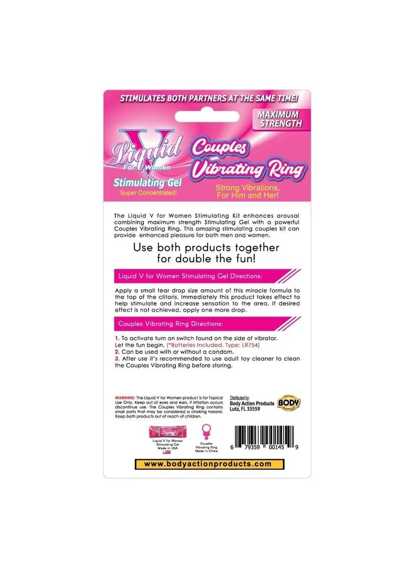 Liquid V Couples Cock Ring Kit