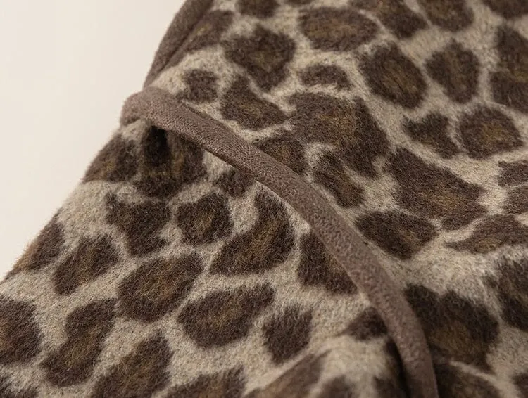 Little Leopard Winter Plush Hooded Jacket