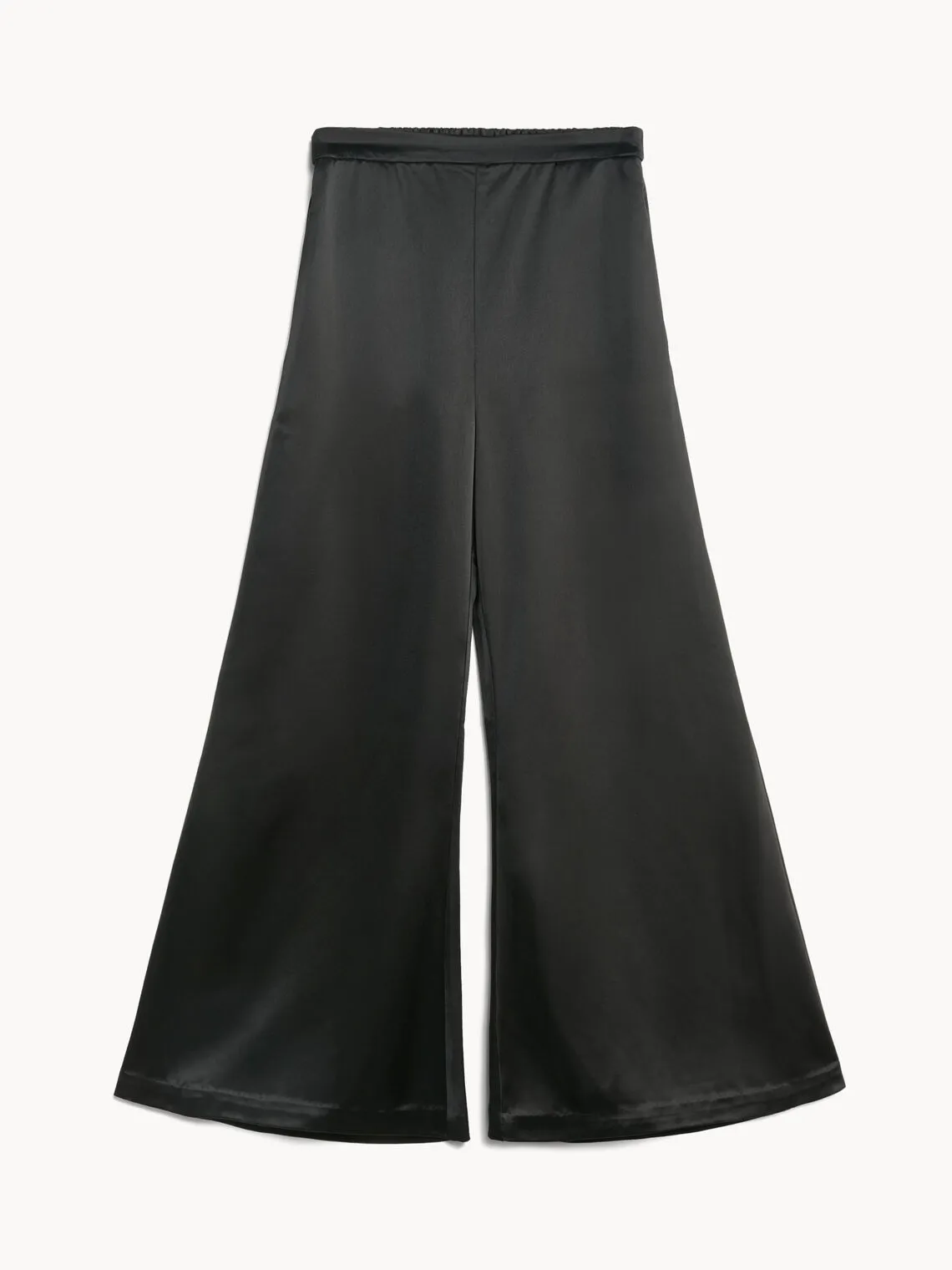 LUCEE SATIN FLARED LEG PANTS