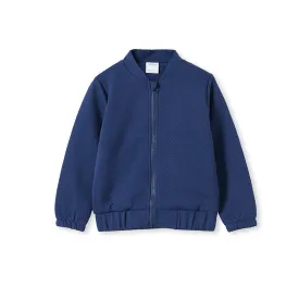Milky Quilted Bomber - Imperial Blue