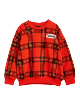 Mini Rodini Check Sweatshirt - Red