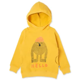 Minti Hello Later Yeti Furry Hood - Mustard