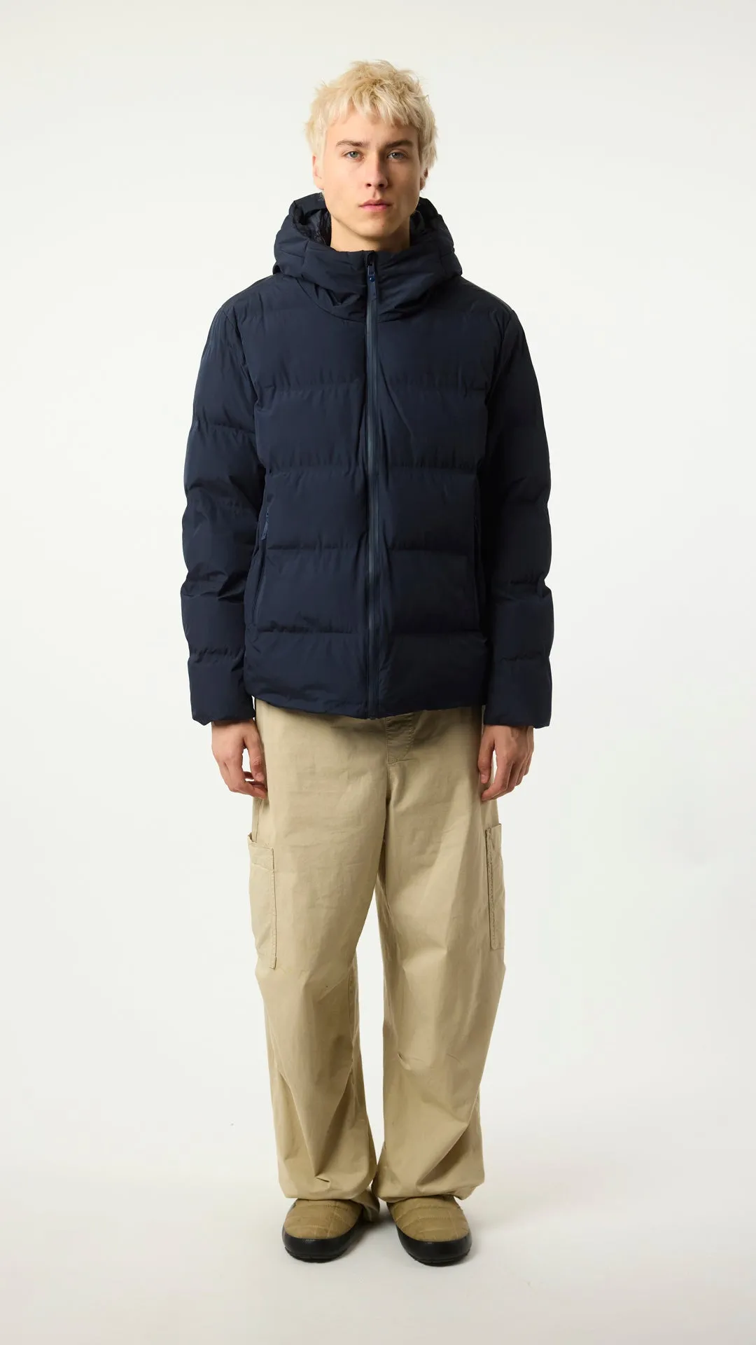 NAVY NEST PUFFER PARKA