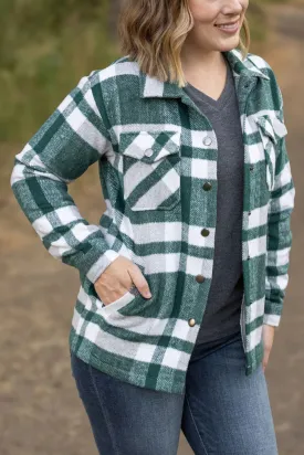 Norah Plaid Shacket (Green & Grey Mix)