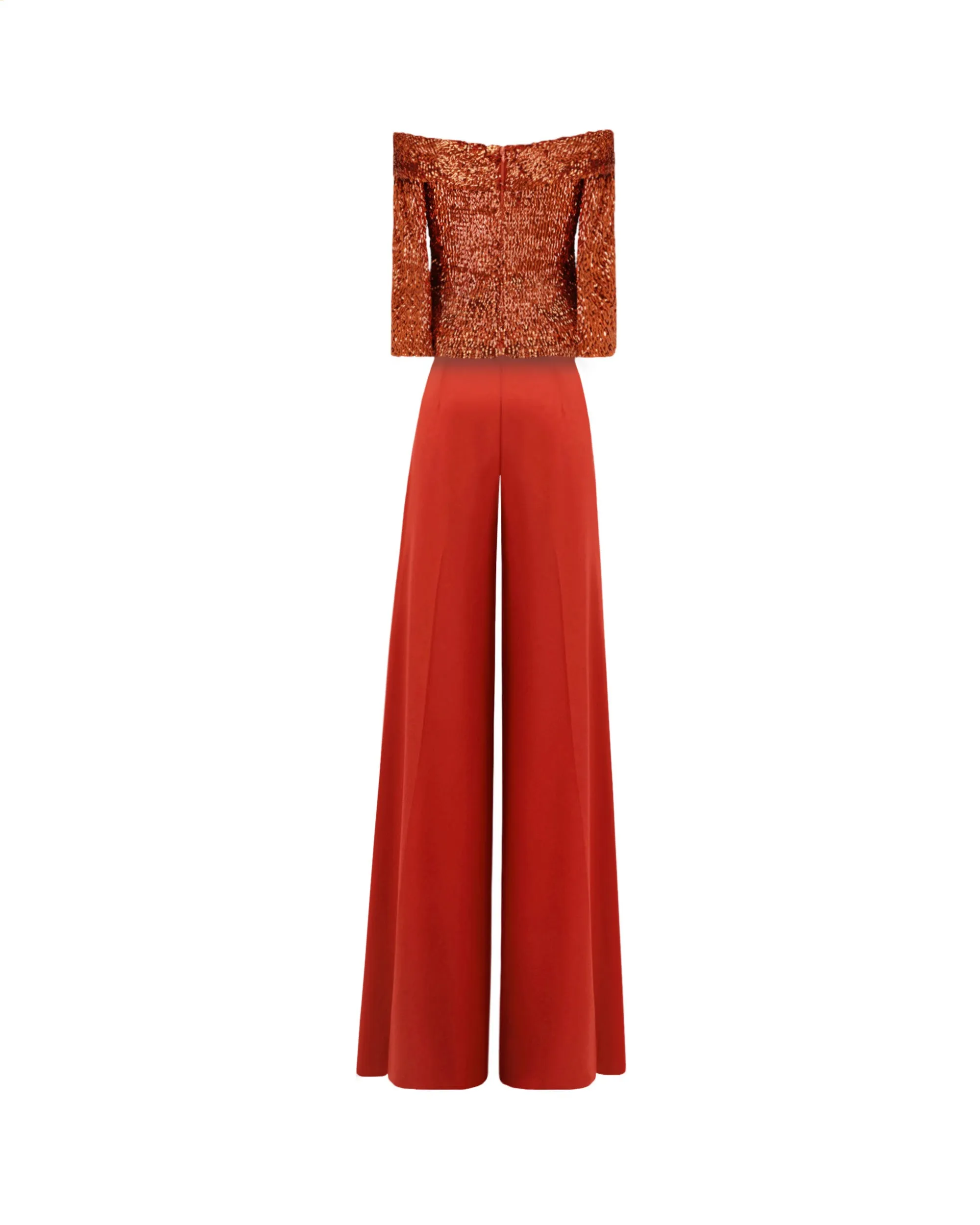 Off-Shoulders Sequins Set