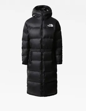 Parka The North Face Nuptse con Cinturón Negra Mujer
