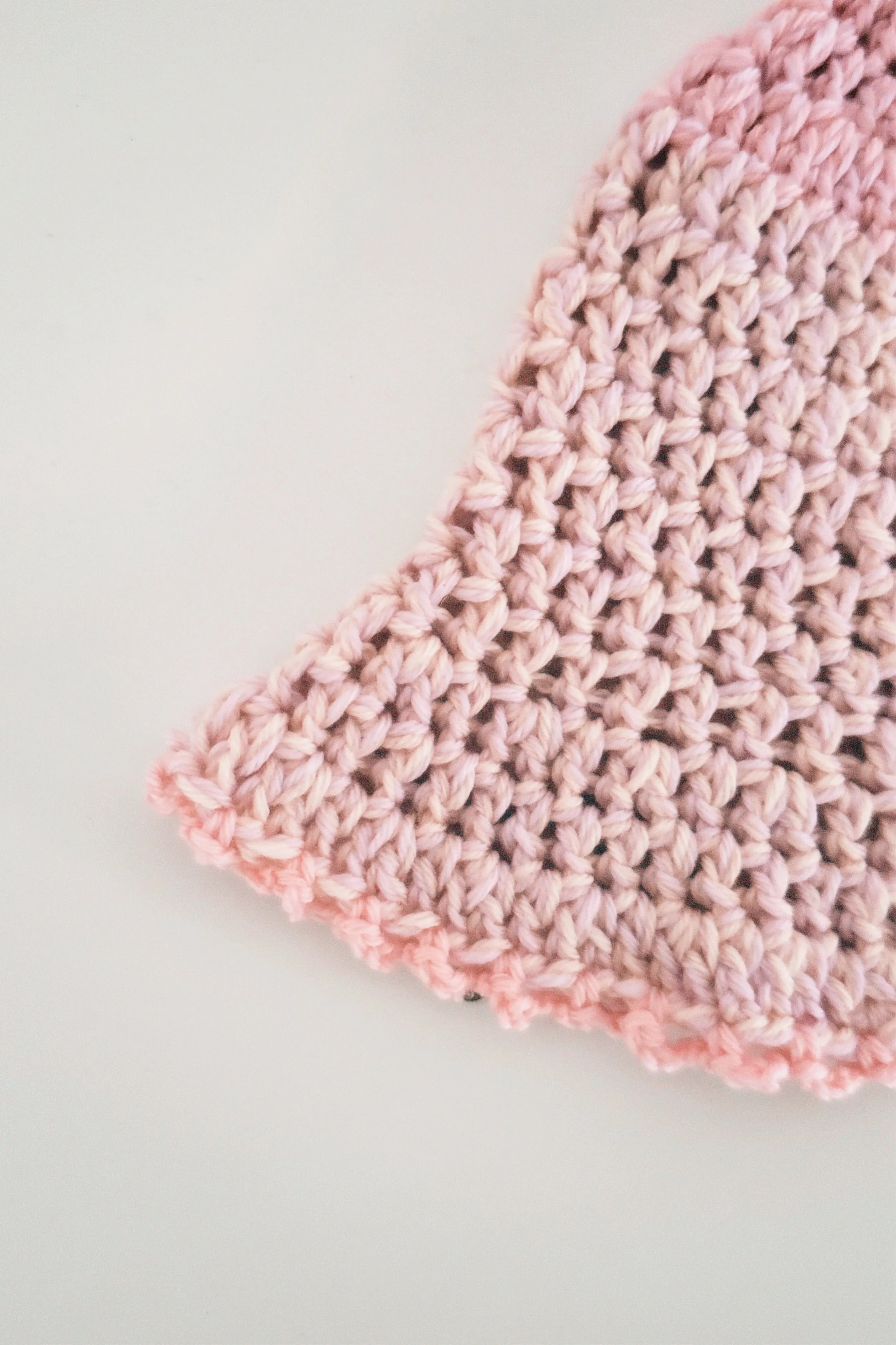 Pink Merino Crochet Hat
