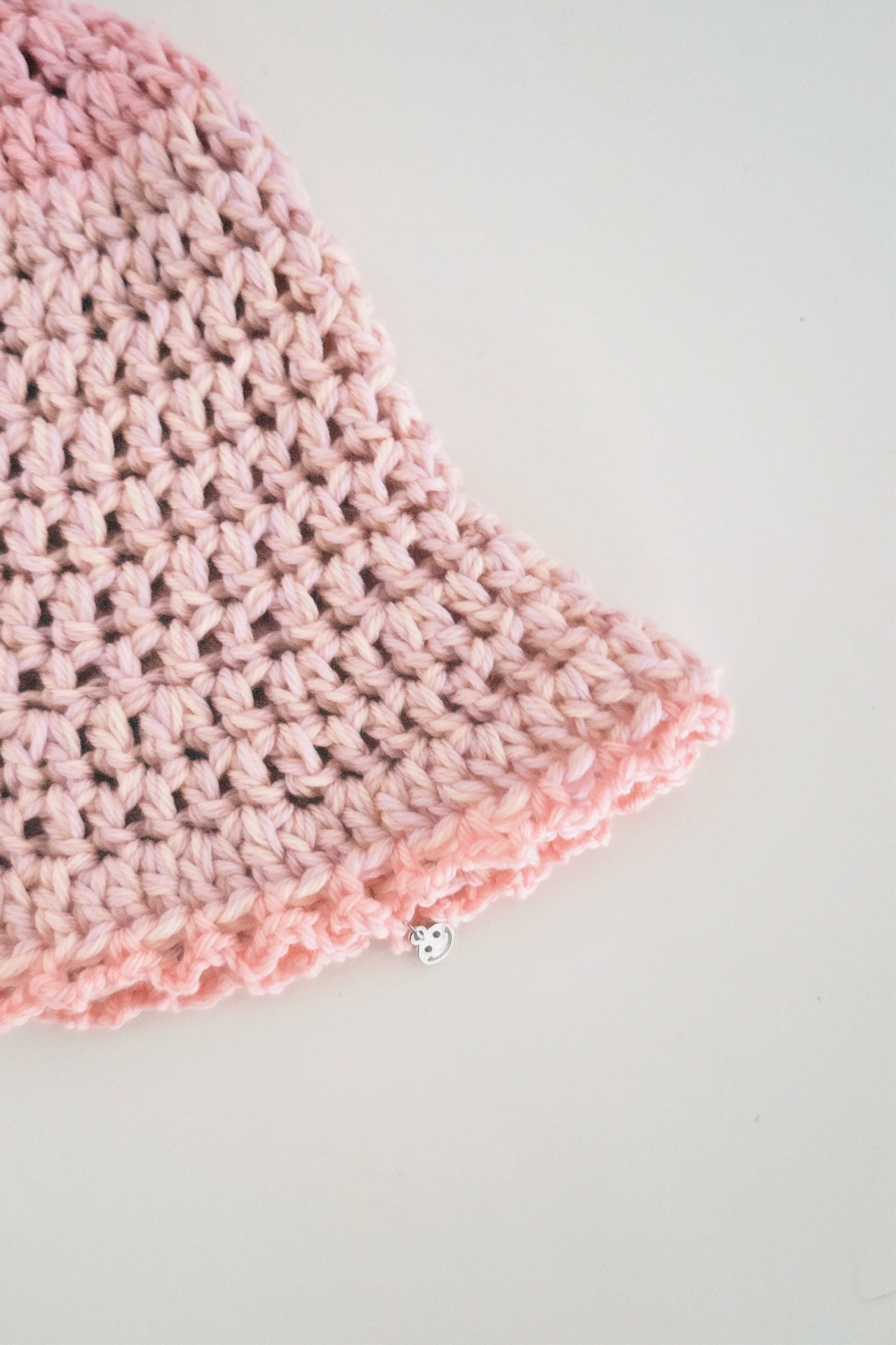 Pink Merino Crochet Hat