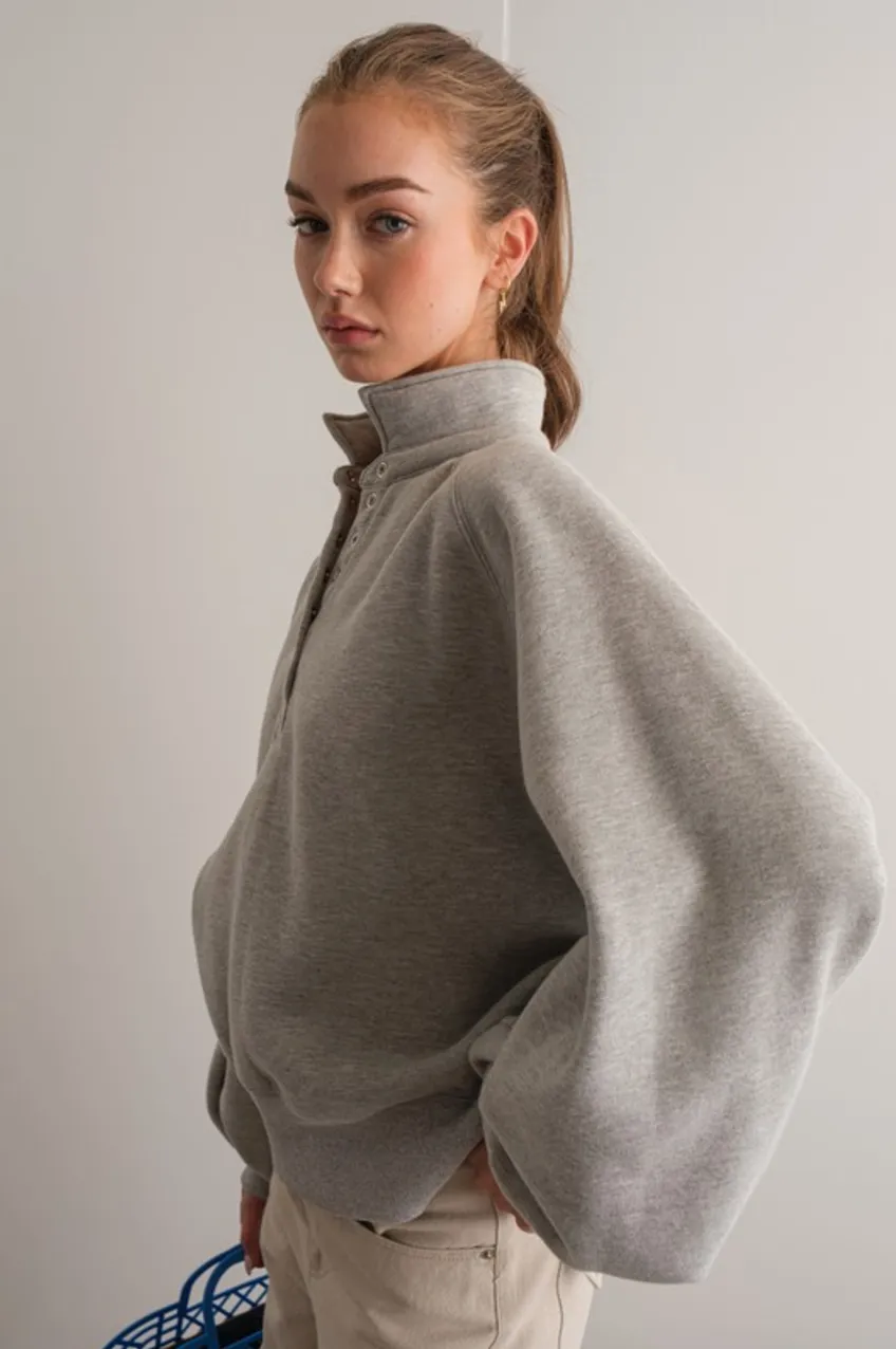 piper snap sweatshirt