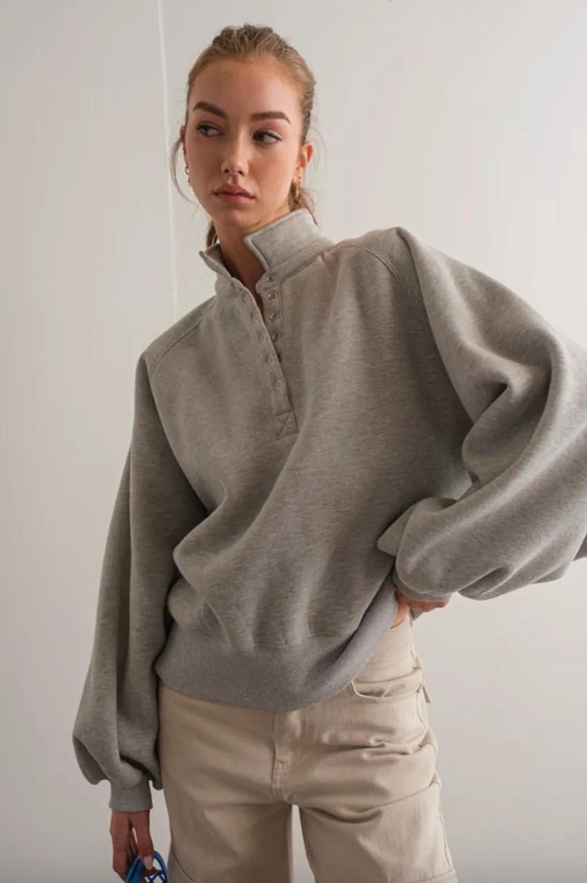 piper snap sweatshirt