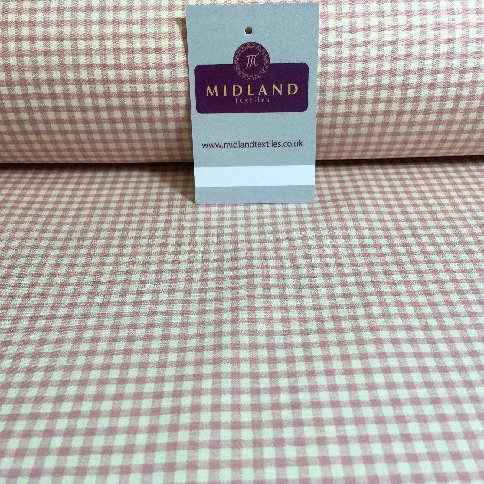 Printed Cotton Poplin Checked Gingham Dress Fabric 44" M758 Mtex
