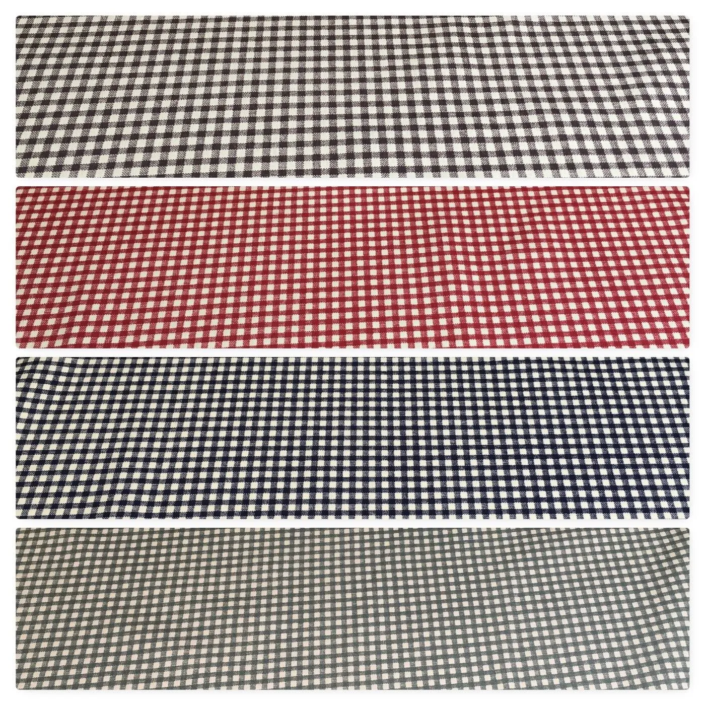 Printed Cotton Poplin Checked Gingham Dress Fabric 44" M758 Mtex