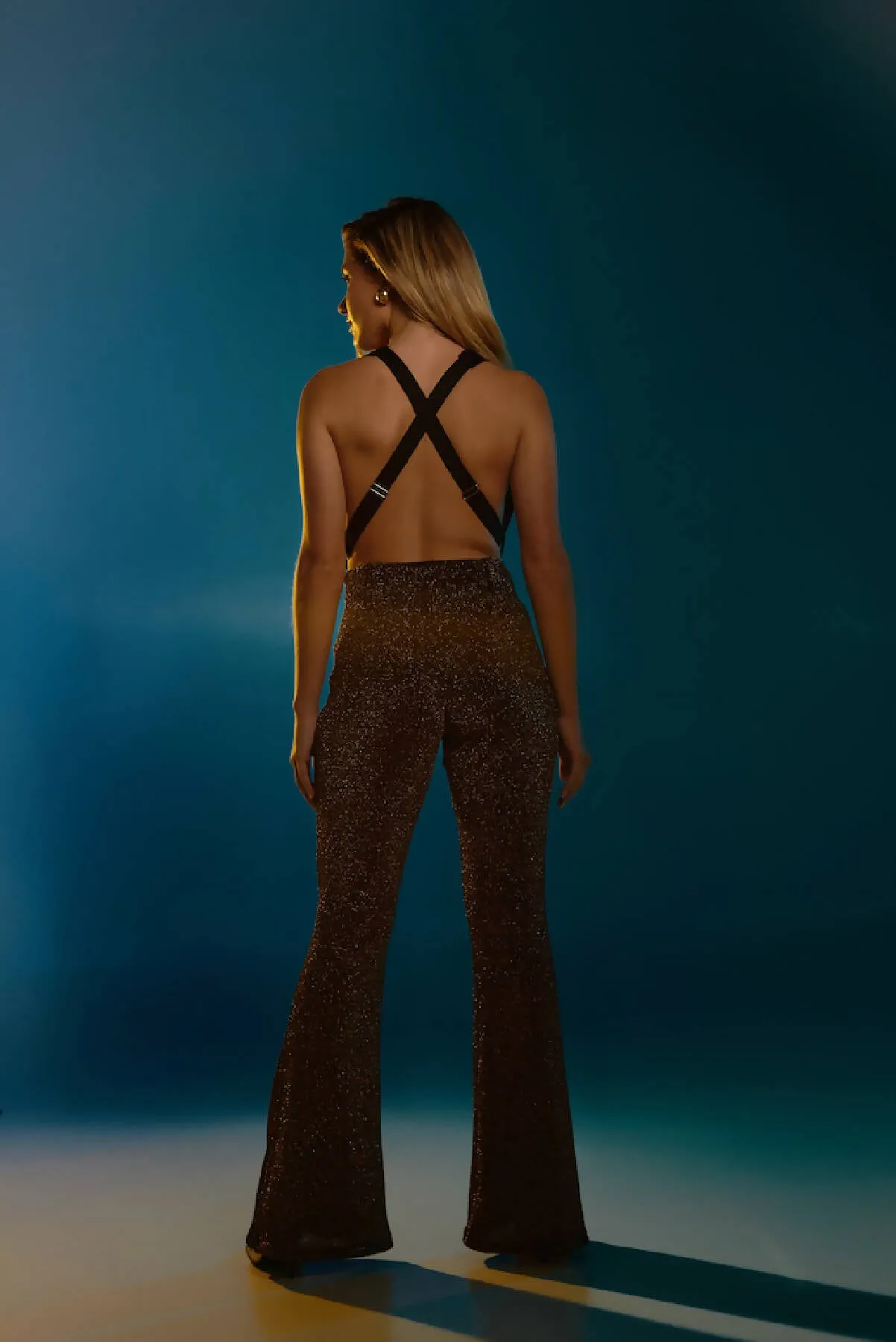 "Gliteratti" Flared Pants