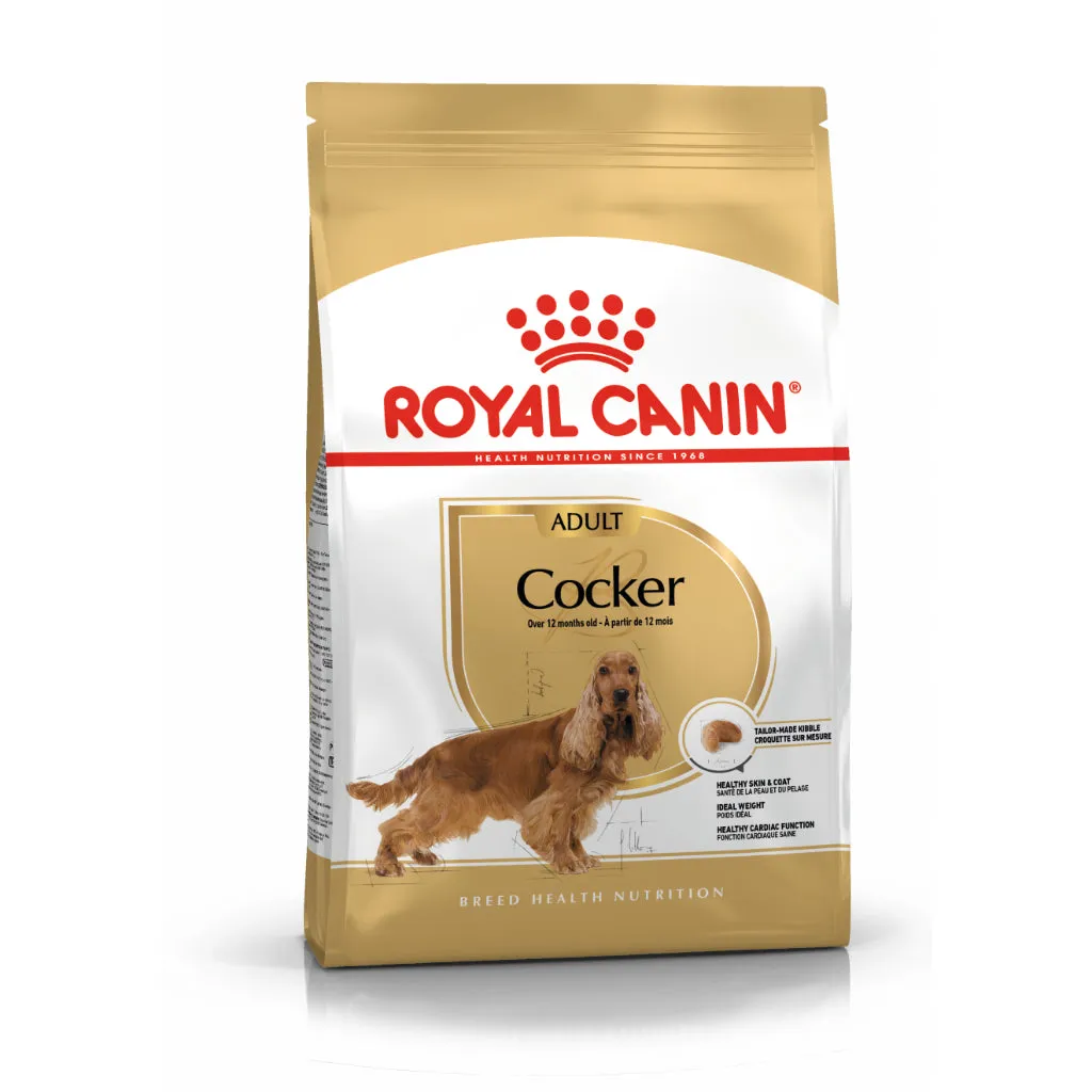 Royal Canin Cocker Adult 3kg Dry Dog Food - Breed Health Nutrition