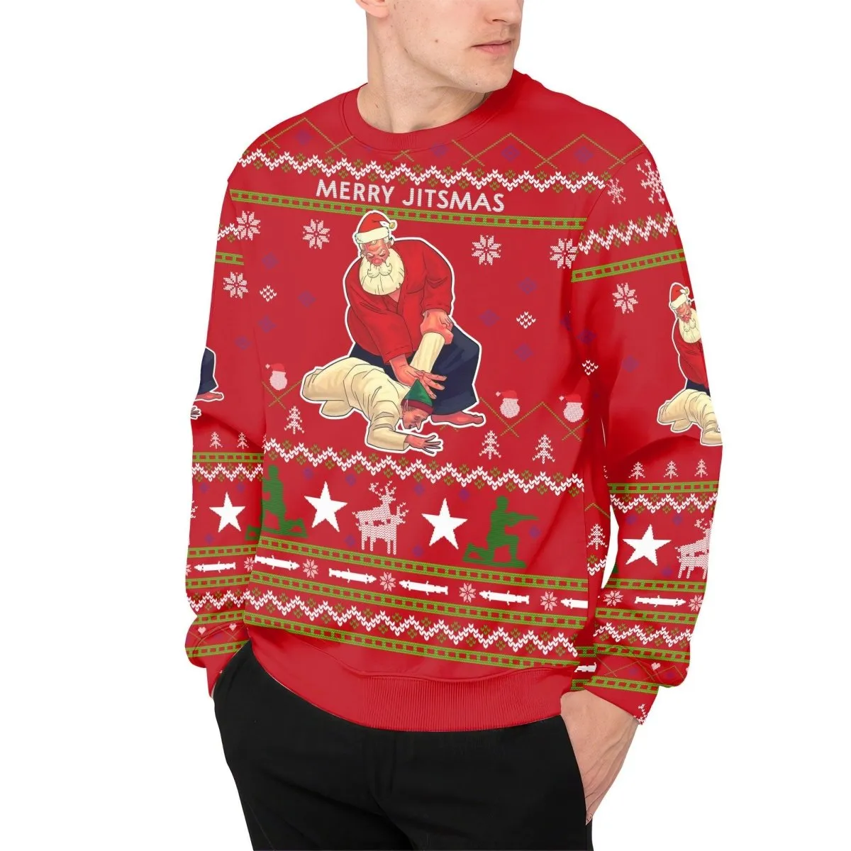 Santa Merry Jitsmas Sweatshirt