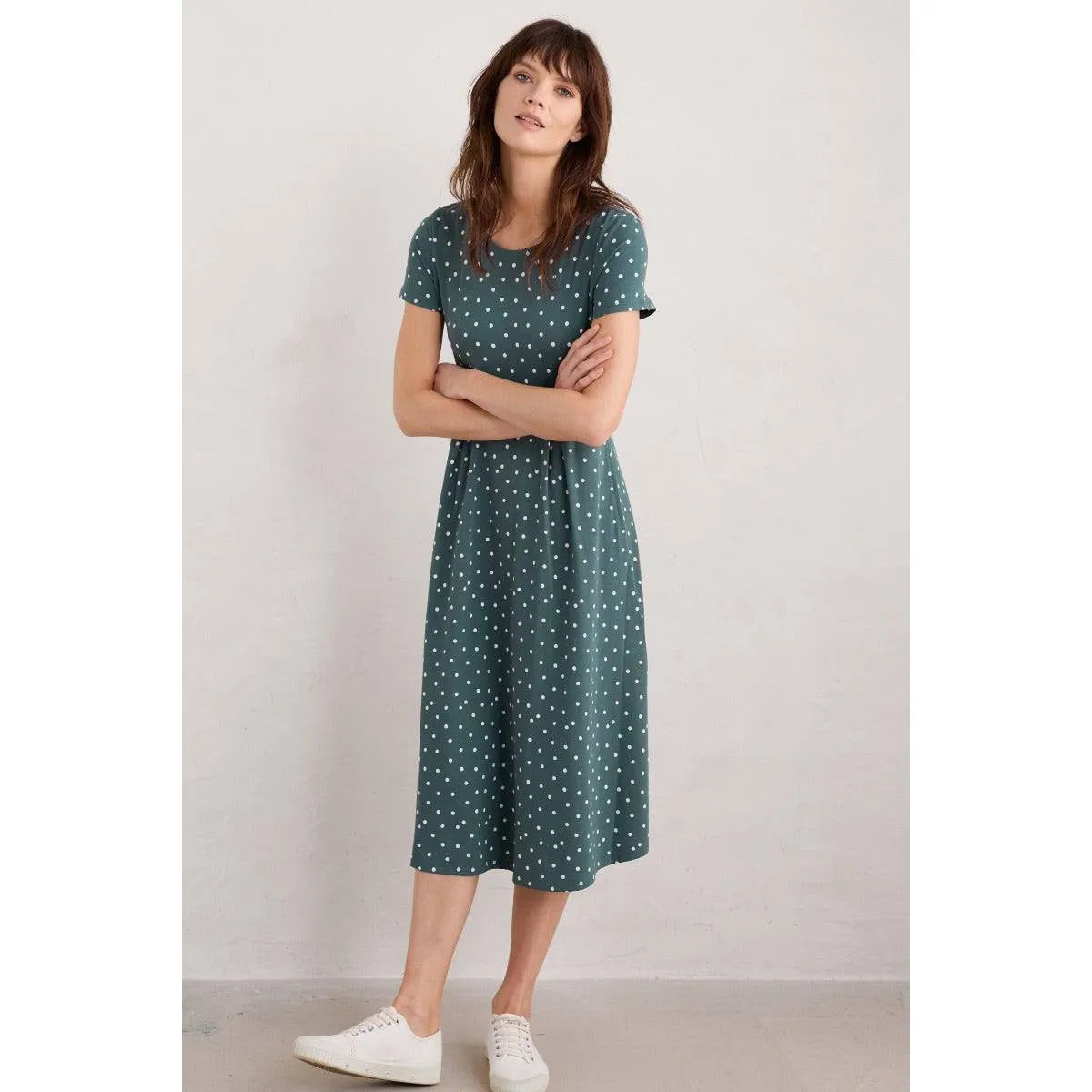 Seasalt S/S Veronica Dress Little Sponge Spot Pool