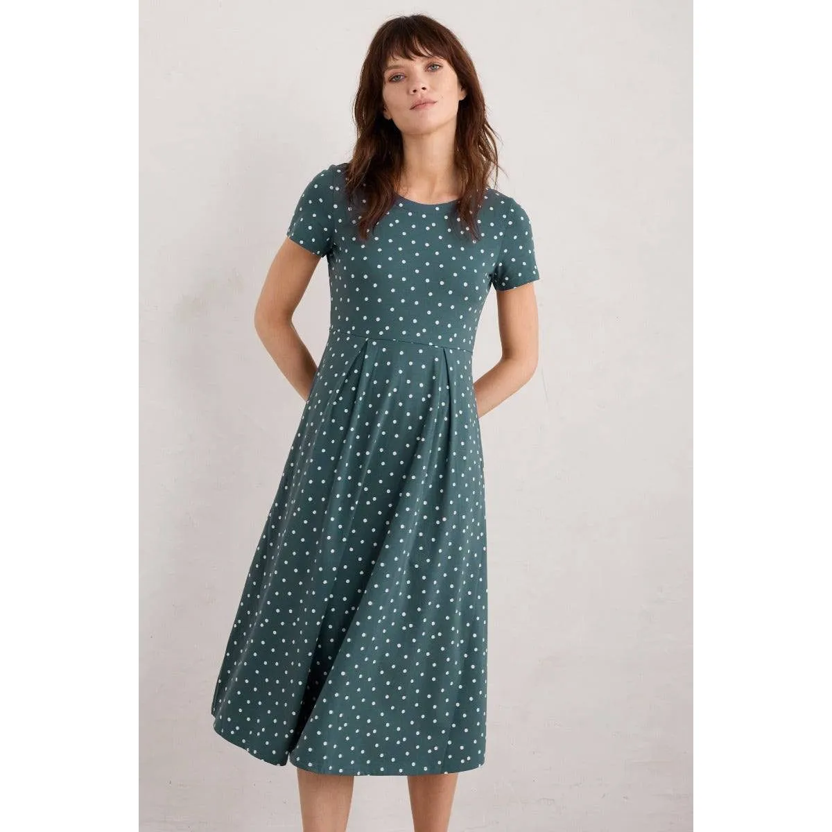 Seasalt S/S Veronica Dress Little Sponge Spot Pool
