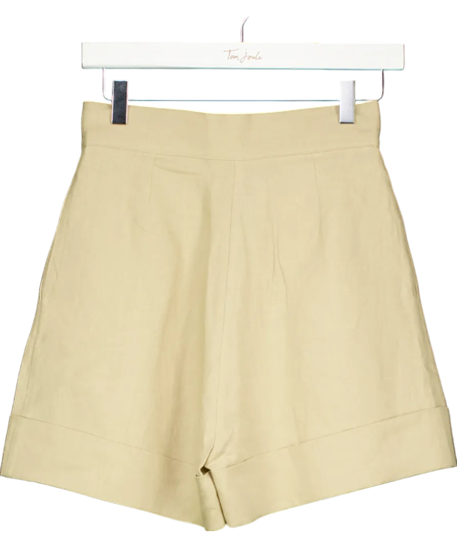 SELMACILEK Beige Linen Short UK S